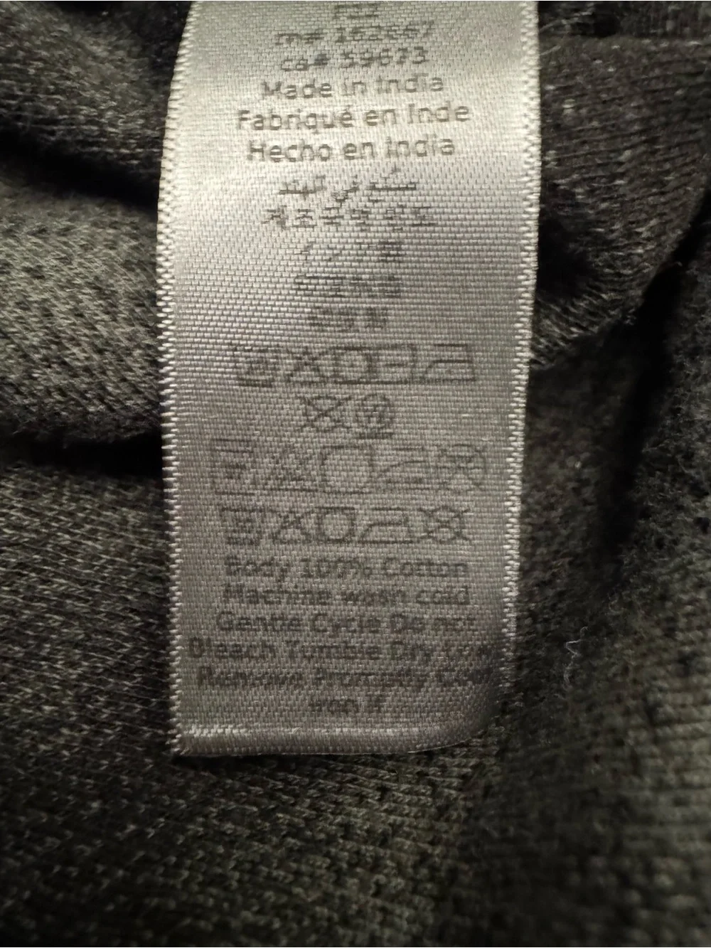John Varvatos Olive Green Zip Hoodie with Mottled Fade
